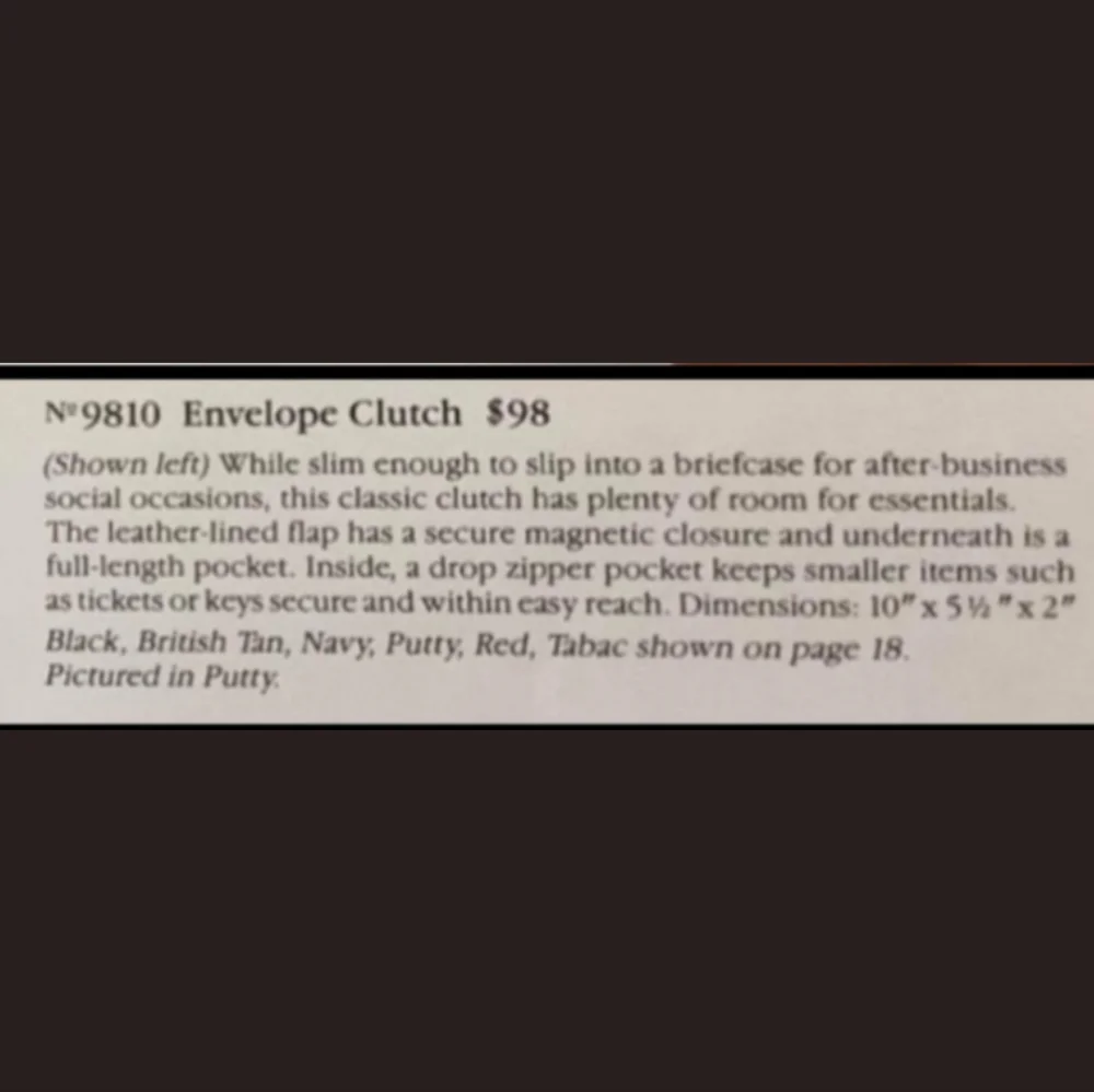 🔥 Rare Vintage Bonnie Cashin Coach Envelope Clutch 9810, made in NYC. - Picture 8 of 8